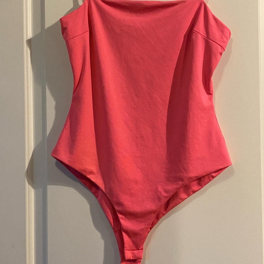 Princess Polly Pink Strapless Bodysuit High-Cut